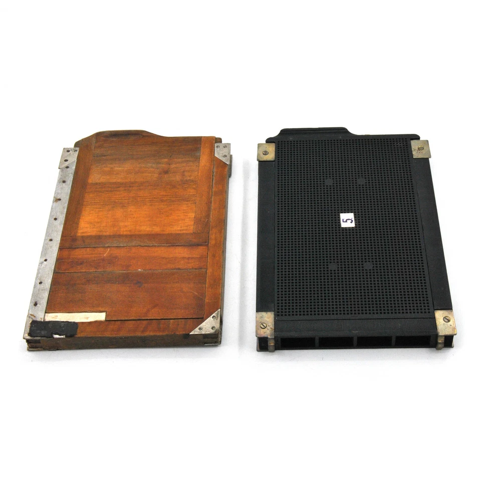 4x Wooden FKD 13x18cm Large Format Cassettes For Glass Plates/Film! Untested! - Image 4 of 4