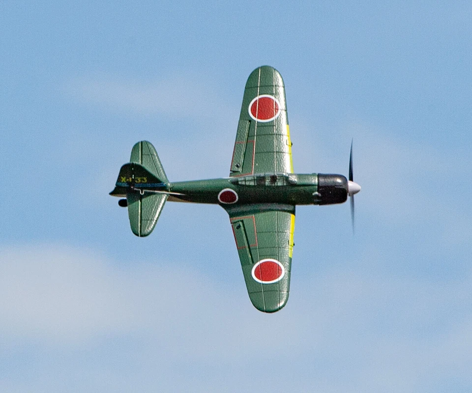 Mitsubishi A6M Zero Micro Warbirds RTF RC Airplane w/PASS Stability Assist - Image 3 of 4
