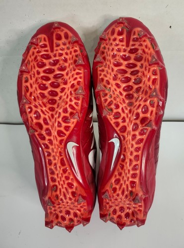 Nike Alpha Menace Pro Mid Hai Fußballschuhe Herren Größe 10 weiß rot geformt - Bild 7 von 10