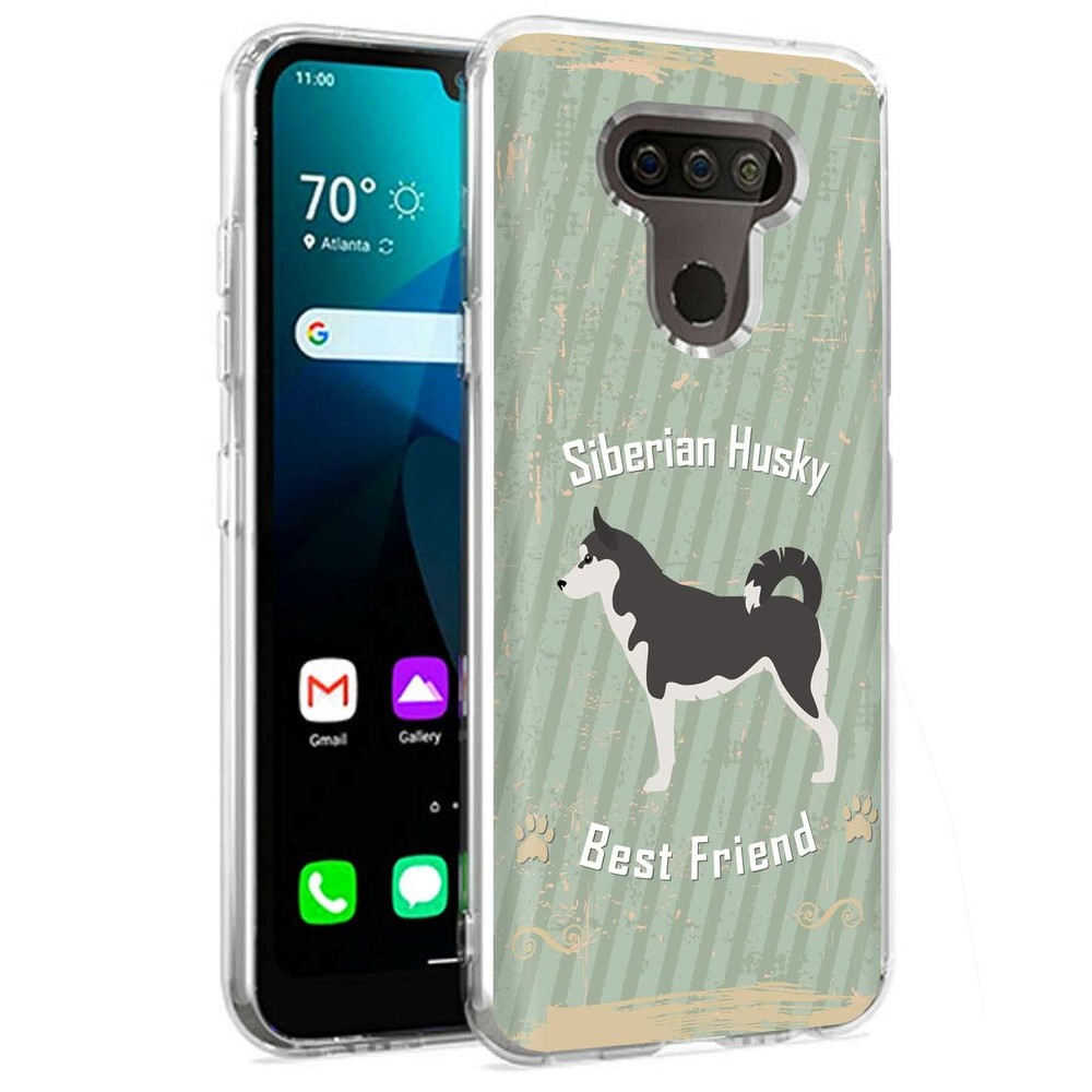 Phone Case for LG Harmony 4,Xpression Plus 3,K40S, Siberian Husky Dog Print