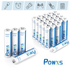 POWXS AAA Rechargeable Batteries Battery 800mAh Cell NI-MH Lot Case Box