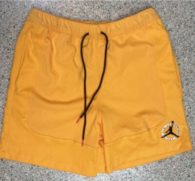 DX9722-717 Nike Air Jordan Flight MVP Men Mesh Basketball Shorts Orange Size M