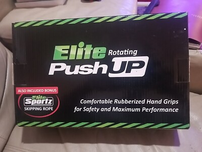 Elite Sportz Push Up Bars - The Smooth Rotation Makes a Pushup on The Hands,