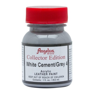 #ad Angelus Collector Edition Acrylic Leather Paint White Cement 1 fl oz Bottle $8.99