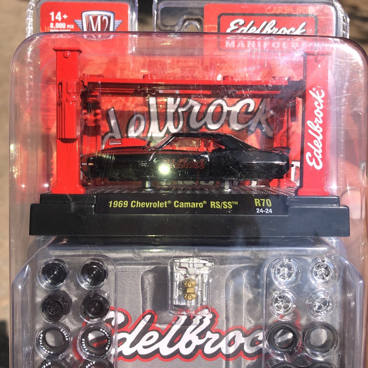 ミニカー 1969 CHEVROLET CAMARO SS/RS EDELBLOCK 1/64 diecast edelbrock 1969 Camaro RS/SS 69 Kit By M2 Machines | eBay