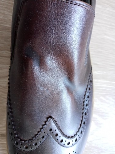 ***NEW with defects*** Zanzara Men's Brown Loafers Leather Shoes Size US 13 - Picture 3 of 10