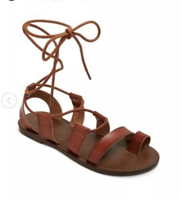 Mossimo Target Lilac Cognac Gladiator Lace Up Sandals Womenâs Size 11 | eBay