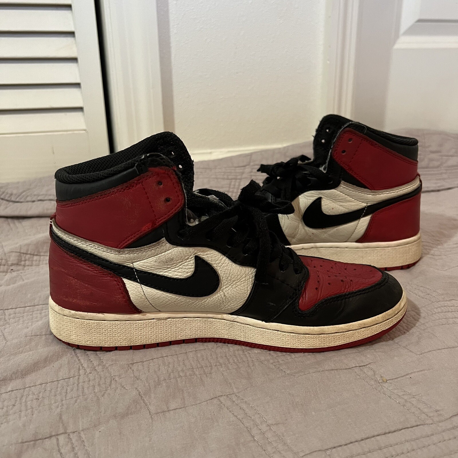 Jordan 1 Beaters Retro High Bred Toe GS Size 6.5Y/ Womens Size 8 575441-610 2018