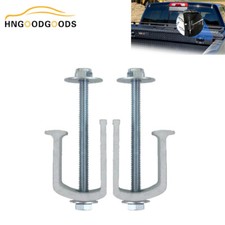 2pcs Truck Bed Tool Box Clamps Set Aluminum Tie Downs Clips Toolbox Mounting Kit