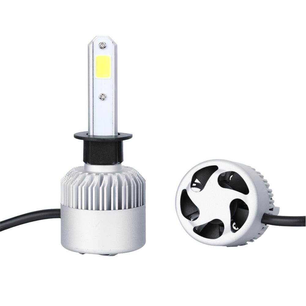 IRONWALLS H1 LED Headlight Bulbs Kit High Low Beam 1200000LM 6500K Super White