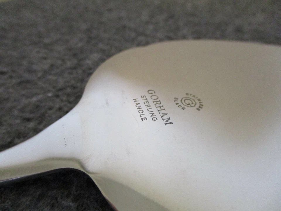 DE COLECCIÓN GORHAM STRASBOURG 2 SERVIDORES DE PASTEL/PASTEL ESTERLINA/SS - SIN MONOGRAMAS 232g #2 Foto 4 de 4