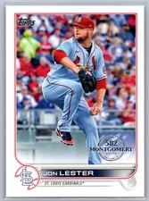 Jon Lester 2022 Topps 582 Montgomery Stamp #213