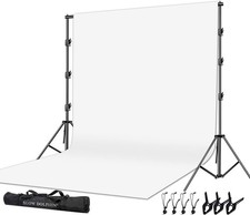10x12ft White Muslin Photo Video Backdrop