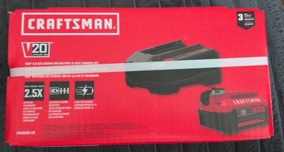 CRAFTSMAN V20 5Ah Lithium-ion Battery And Charger Starter Kit CMCB205-CK NEW!