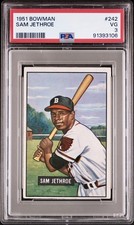 Sam Jethroe PSA 3 VG 1951 Bowman #242 Braves ROY