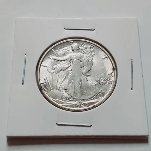 AU?  1944 S  90% Silver Liberty Walking half Dollar!!    Nice coin!  A19