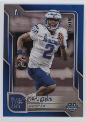 2025 Bowman U Chrome Blue Refractor 116/150 Brendon Lewis #46 6j0