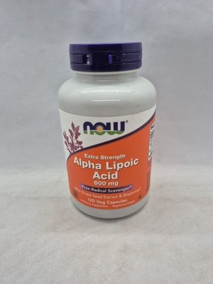 NOW FOODS Alpha Lipoic Acid Extra Strength 600 mg 120 Veg Capsules