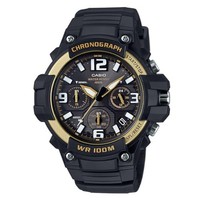 Casio MCW-100H-9A2 Schwarz Gold Chronograph 100M Herrenuhr Japan Neu Y868486