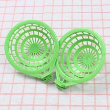 5 Pcs Plastic Breeding Bird Nest Basin Hollow Bird Supplies For Parrot Green