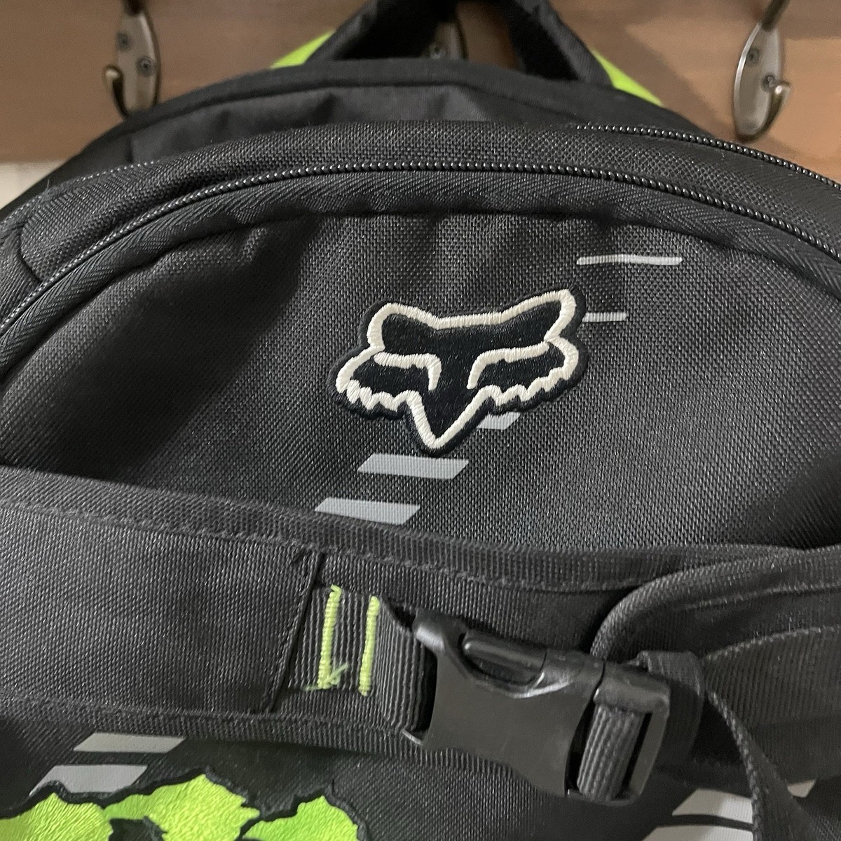 Fox Monster Black Backpack Laptop Holder. All Zippers Work. Great