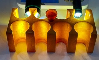 —— BEAUTIFULLY MARBLED BAKELITE POKER CHIP CADDY—— SEE PICTURES & VIDEO——
