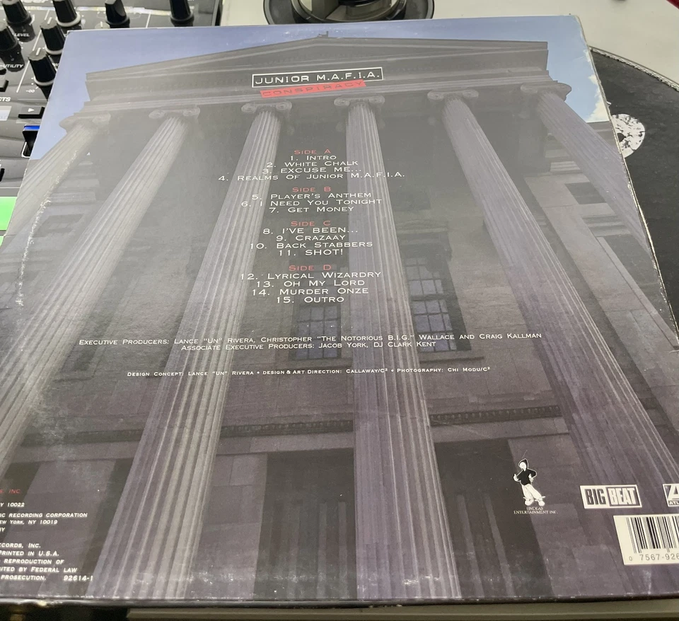 Junior M.A.F.I.A. ‎– Conspiracy OG 1995 Press 2XLP in Picture Cover VG+/VG - Image 2 of 4