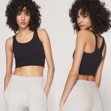 Spiritual Gangster Amor Seamless Crop Tank Black Size XS/S Athleisure Workout