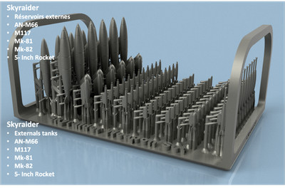 L'Arsenal Models 1/350 ARMEMENT FOR SKYRAIDER 3D Printed Set