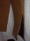 Carhartt Artic Quilt Lined Brown Bib Overall Size 48 x 34 Zip to Knee NWT — photo 5