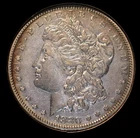 1880-O Morgan Silver Dollar $1 High AU FREE SHIPPING NO RESERVE