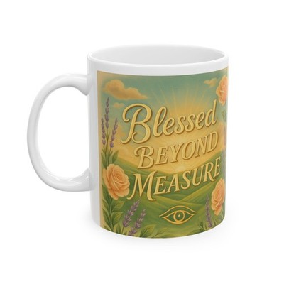 Blessed Beyond Measure Ceramic Easter Mug | Gift for Mom, Coffee Cup