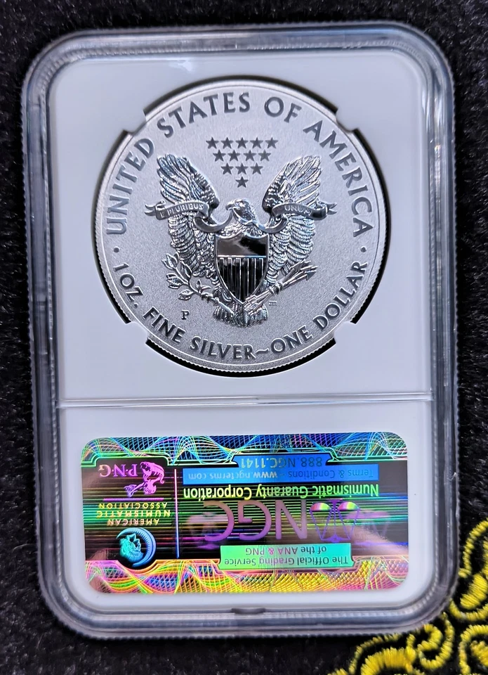 2011 American Eagle 25th Anniversary Set ER NGC MS 70 Top Pop"/W Mint Packaging - Image 3 of 4