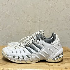 Adidas BARRICADE 2 W TENNIS SHOES Size 9 Women's White Silver