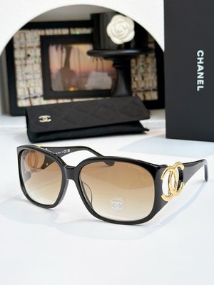 【sk】CHANEL 6014 サングラス Chanel 6014 Sunglasses Women Vintage Black Brown CC Mark UV