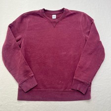 GAP Vintage Crewneck Sweatshirt Large Burgundy Cotton Blend Pullover Casual Soft