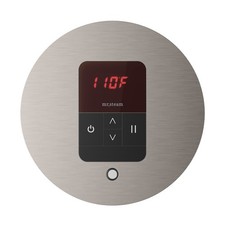 Mr. Steam ITRDBN iTempo Round Steam Control and Steamhead in Brushed Nickel