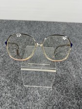 Vintage Silhouette Austria Round Gradient Eyeglass Frames Blue Accent