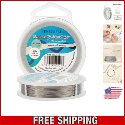 Craft Quality 240ft 7-Strand Stainless Steel Wire - Perfect for Beading Projects
