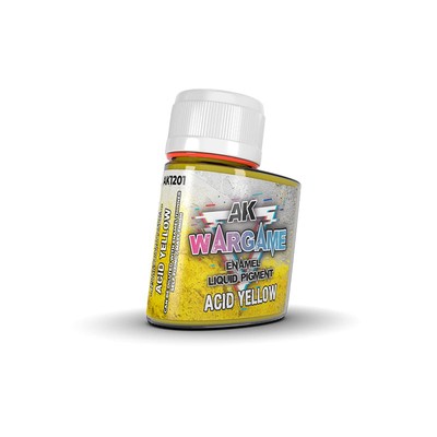 AK INTERACTIVE 1201 ENAMEL LIQUID PIGMENT: Acid Yellow 35ml