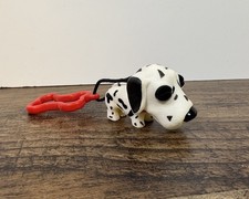 Spotted Dog Backpack Charm Keychain Bag Clip Hang Tag PVC Dalmatian Puppy Gift