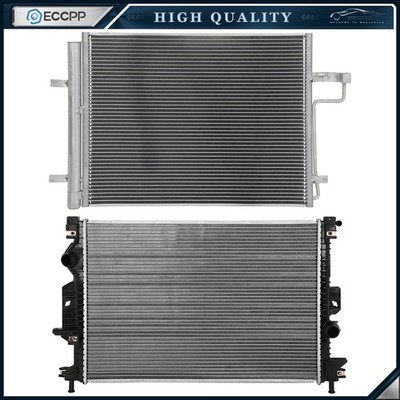 Aluminum Radiator & AC Condenser Cooling Kit For 2013-2016 2017 2018 Ford C-Max