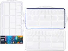 Liquidraw Plastic Paint Palette - 42 Well | Air Tight Seal | Large Folding Mixin