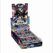2025 Topps Chrome Cosmic NFL Hobby Box Pack. Single Sealed Pack.