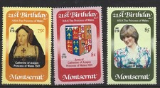 Monsterrat 1982 21st Birthday of the Princess of Wales