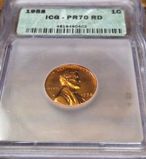  Spectacular 1958 Pr70 Lincoln Wheat Cent Penny Ultimate Top-pop Perfection