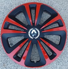 4 Alu-Design Radkappen TERRA RING schwarz/rot 14 Zoll Renault
