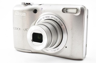 Nikon COOLPIX L26 silber 16,1 MP 5x Zoom Kompakt-Digitalkamera [Exc+++] #861