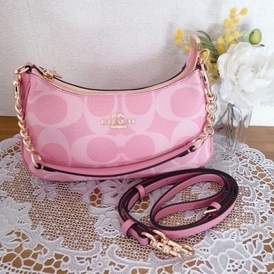 Buy Coach Teri Shoulder Bag In Signature Canvas With Cherry Print