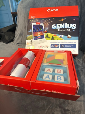 Osmo Genius Starter Kit iPad Learning Game Set w/ Pieces + Coding Game Ages 6-11